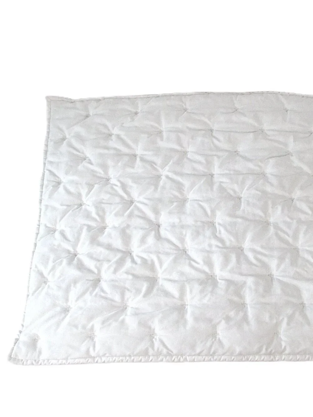 SET OF 2 POTTERY BARN CROSS STITCH QUILTED SHAMS